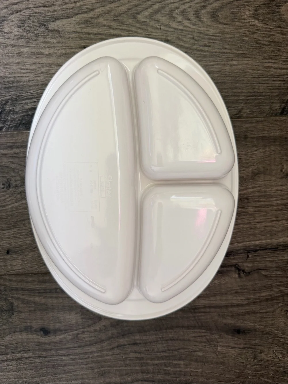 Sanrio Characters Divided Melamine Plate - White with Pastel Accents